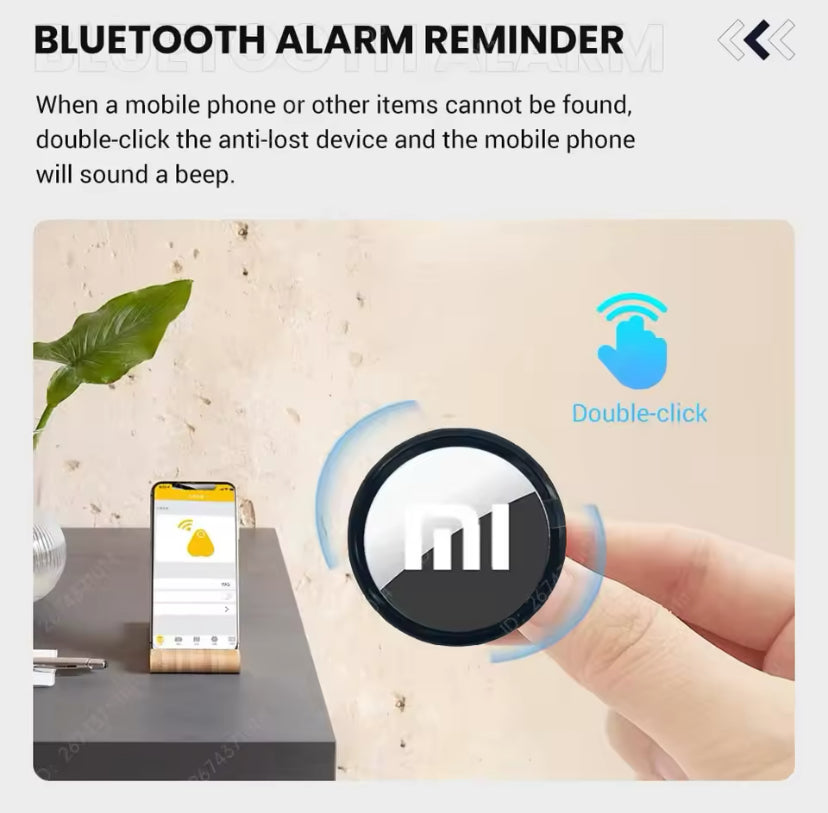 Compact Xiaomi Portable Bluetooth Tracker for Smart Location: Ideal for Keys, Wallets, Pets, and Baggage – Keep Your Belongings Tracked and Secure.