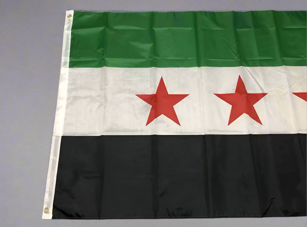 Large Syrian Flag 90 x 150 cm with High Quality