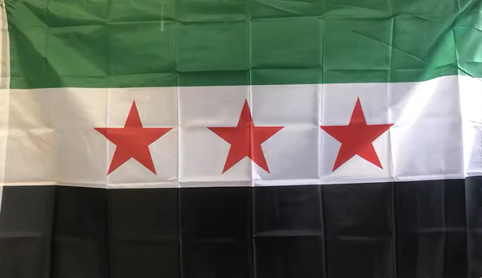 Large Syrian Flag 90 x 150 cm with High Quality