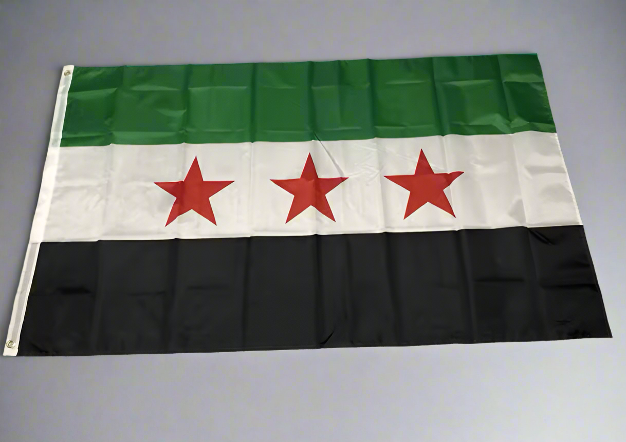 Large Syrian Flag 90 x 150 cm with High Quality