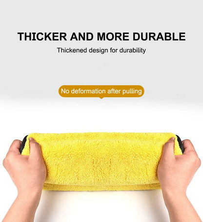 SEAMETAL 50x100cm Car Washing Towel - 400GSM Microfiber Cleaning Cloth with High Water Absorption - Double-Sided Soft Car Wash Drying Towel.