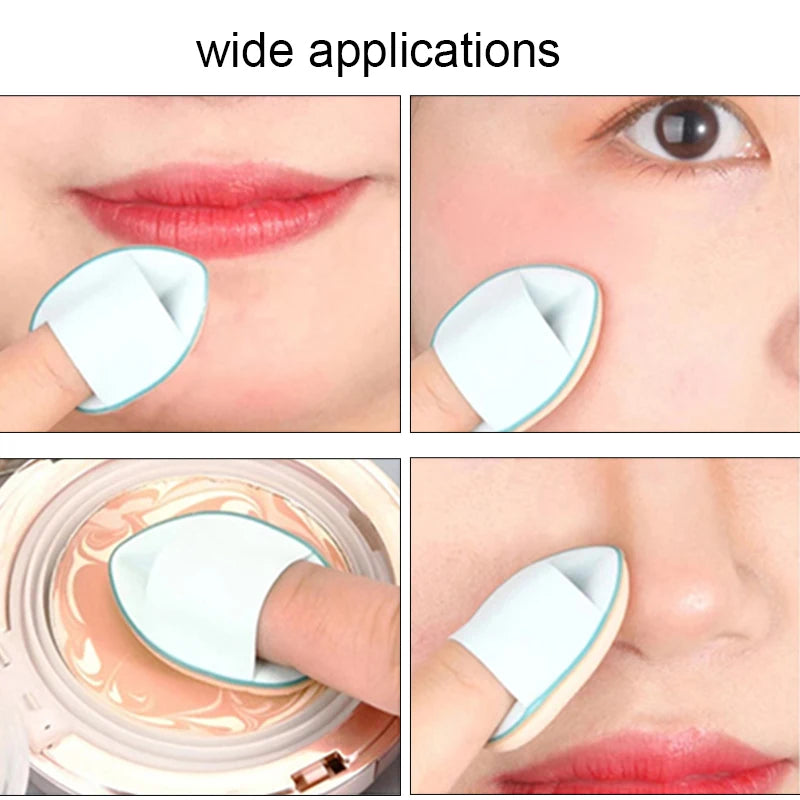 5/10Pcs Mini Finger Puff - Small Air Cushion Powder Sponge for Foundation, Face Concealer, BB Cream, and Cosmetic Application - Makeup Tools.