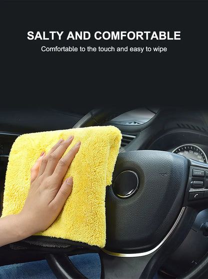 SEAMETAL 50x100cm Car Washing Towel - 400GSM Microfiber Cleaning Cloth with High Water Absorption - Double-Sided Soft Car Wash Drying Towel.