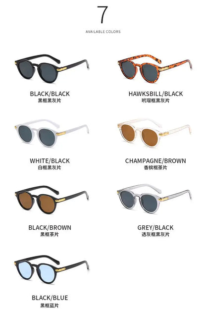 Latest Retro Round Sunglasses for Women and Men - Vintage Style Frames with High-Quality Lenses - Stylish Shades for All