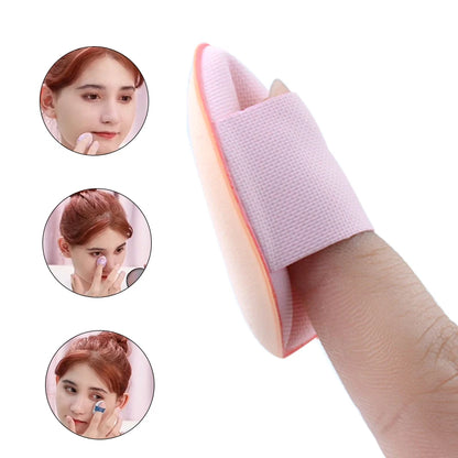 5/10Pcs Mini Finger Puff - Small Air Cushion Powder Sponge for Foundation, Face Concealer, BB Cream, and Cosmetic Application - Makeup Tools.