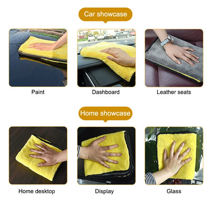 SEAMETAL 50x100cm Car Washing Towel - 400GSM Microfiber Cleaning Cloth with High Water Absorption - Double-Sided Soft Car Wash Drying Towel.