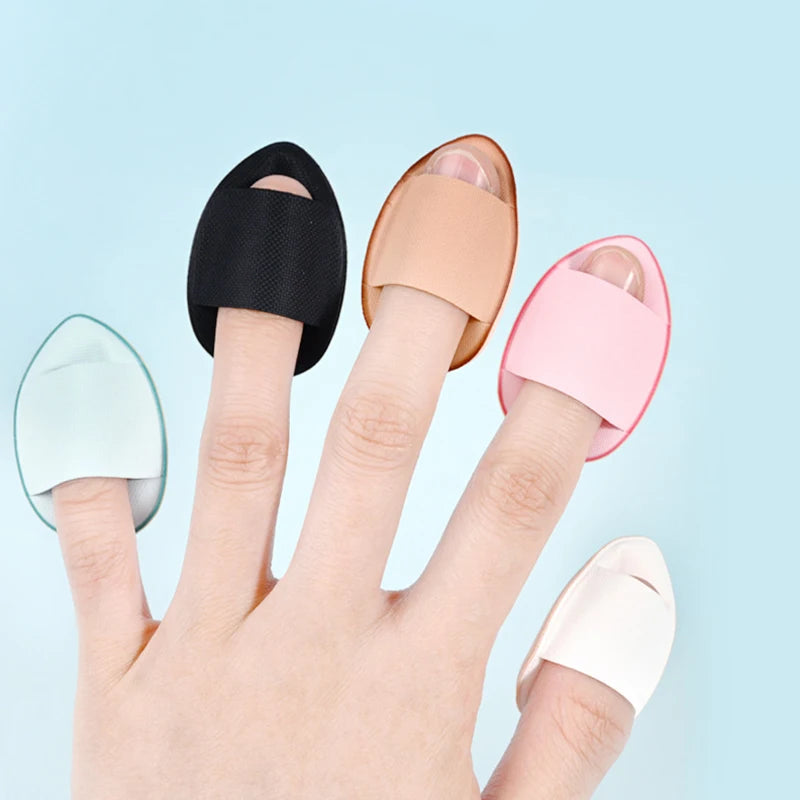 5/10Pcs Mini Finger Puff - Small Air Cushion Powder Sponge for Foundation, Face Concealer, BB Cream, and Cosmetic Application - Makeup Tools.