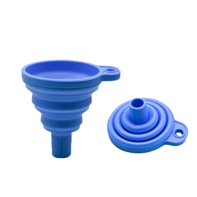 Universal Silicone Engine Funnel - Foldable and Portable Liquid Funnel for Car Engine Oil, Washer Fluid, and Petrol Changes.