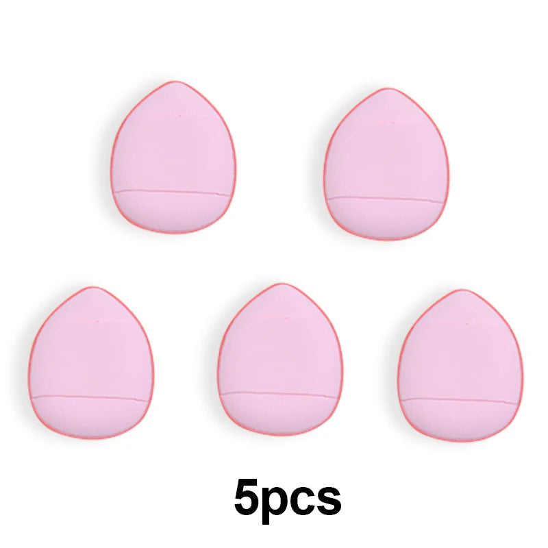 5/10Pcs Mini Finger Puff - Small Air Cushion Powder Sponge for Foundation, Face Concealer, BB Cream, and Cosmetic Application - Makeup Tools.