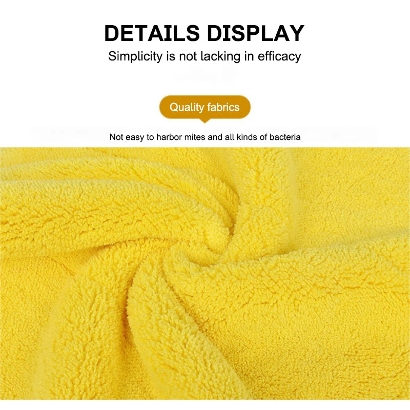 SEAMETAL 50x100cm Car Washing Towel - 400GSM Microfiber Cleaning Cloth with High Water Absorption - Double-Sided Soft Car Wash Drying Towel.