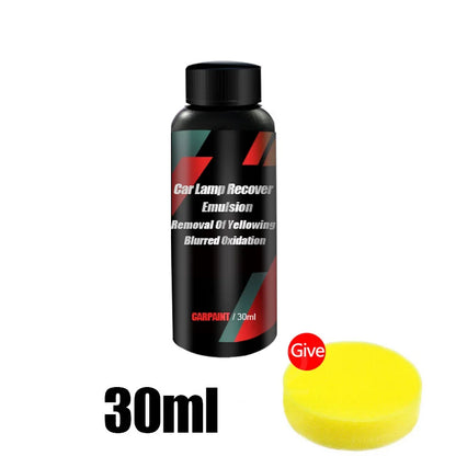 Headlight Restoration Polishing Kit - Headlamp Scratch Remover and Cleaning Paste - Removes Oxidation with Headlight Polish Liquid for Repair and Shine.